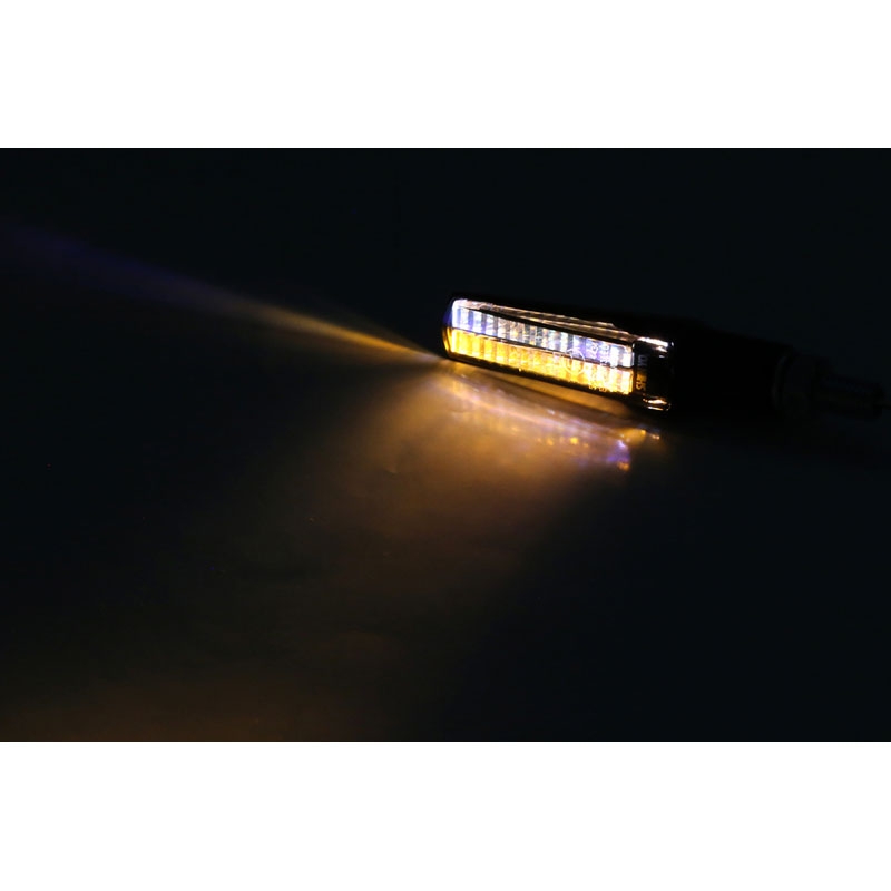 Motorfiets richtingaanwijzers Highsider Smart Fineline LED 2in1 zwart