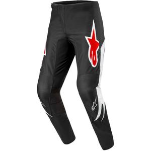 Alpinestars Fluid Lucent Motorcross Broek Zwart, Wit en Rood