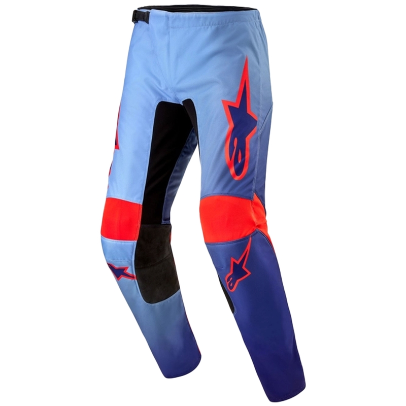 Alpinestars Fluid Lucent Motorcrossbroek Blauw-Lichtblauw-Oranje