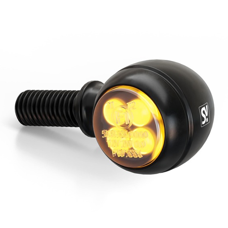 Motorfiets richtingaanwijzers Highsider Smart Circula-S LED 2in1 zwart