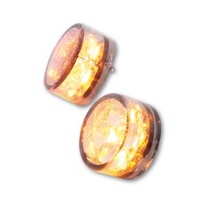 Motorfietsknipperlichten Highsider Smart Module Sixteen LED rookgrijs