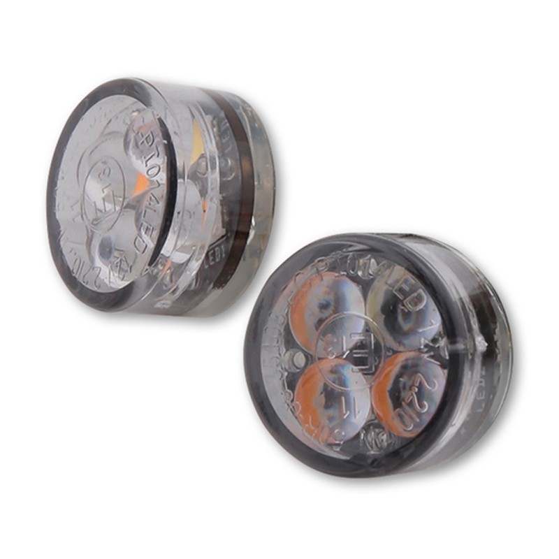 Motorfiets richtingaanwijzers Highsider Smart Module Zestien LED 2in1 rookgrijs