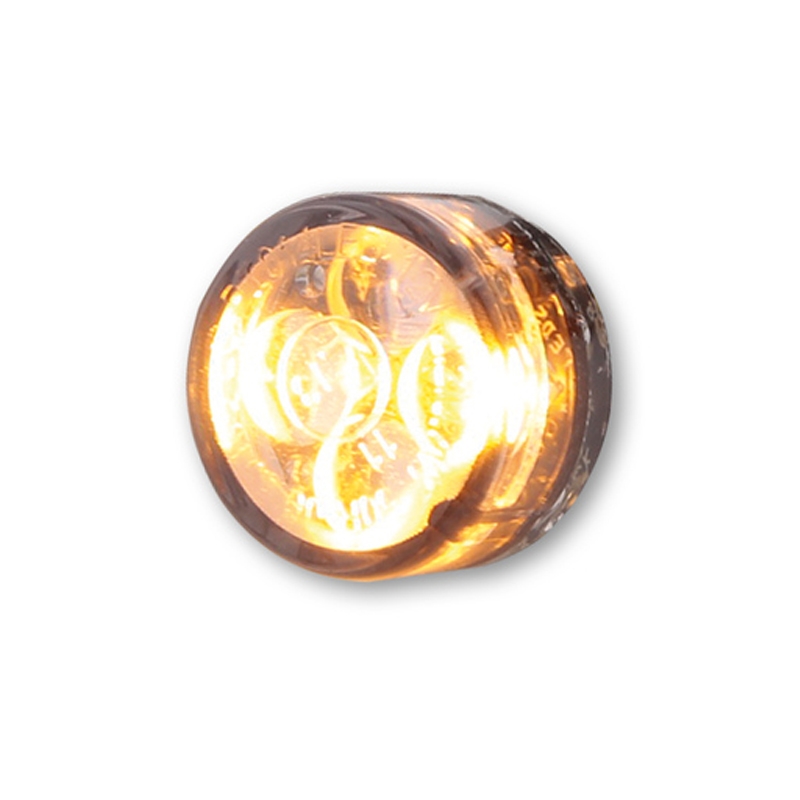 Motorfiets richtingaanwijzers Highsider Smart Module Zestien LED 2in1 rookgrijs