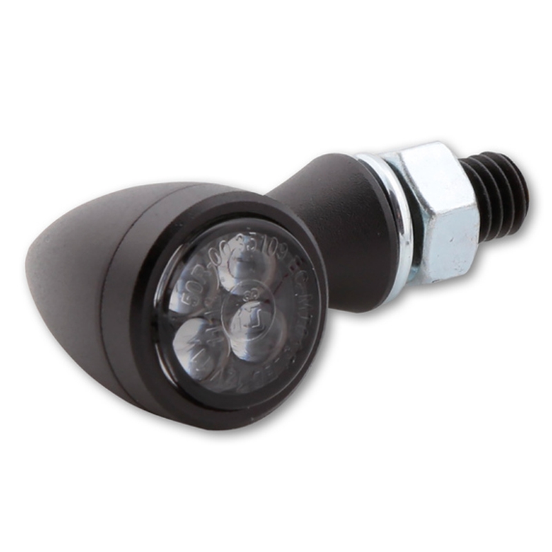 Motorfiets richtingaanwijzers Highsider Smart Sixteen Bullet LED rookgrijs