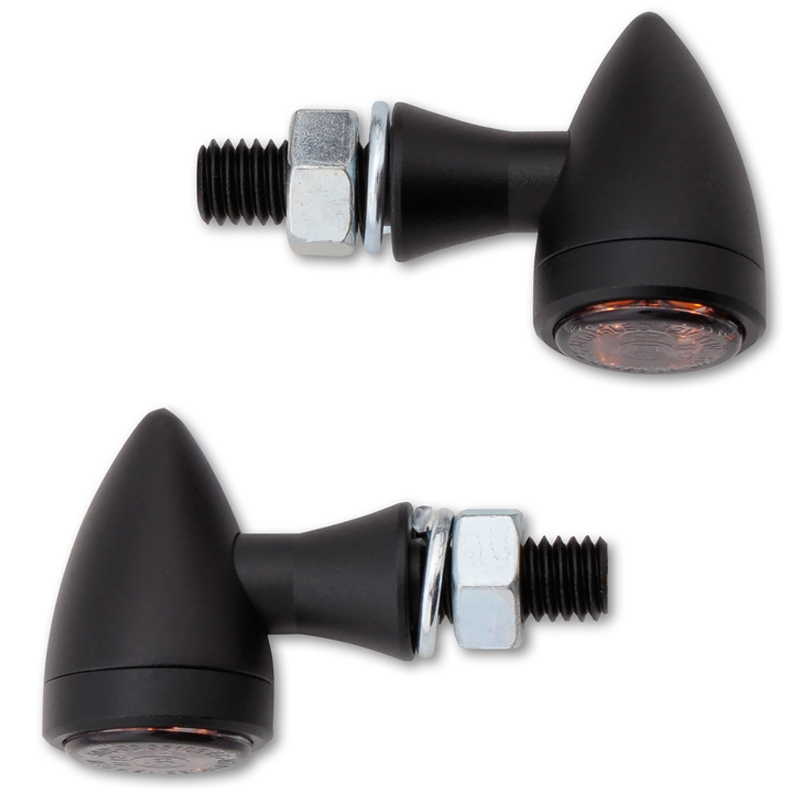 Motorfiets richtingaanwijzers Highsider Smart Sixteen Bullet LED rookgrijs