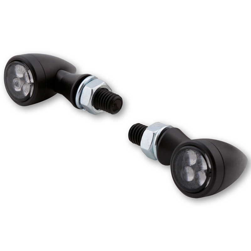 Motorfiets richtingaanwijzers Highsider Smart Sixteen Bullet LED rookgrijs