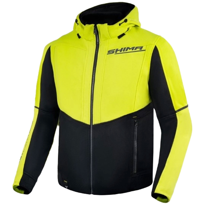 Shima Daybreaker motorsweatshirt zwart-fluogeel