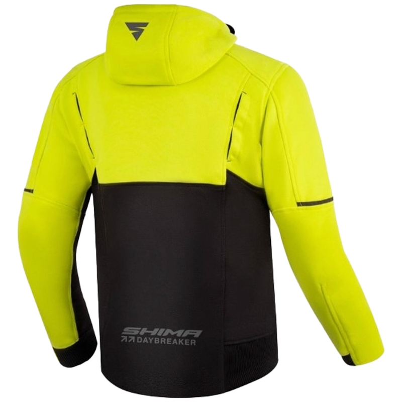 Shima Daybreaker motorsweatshirt zwart-fluogeel