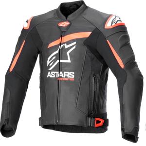 Alpinestars GP plus R 4 Airflow Zwart-Fluorood-Wit Leren Motorjas