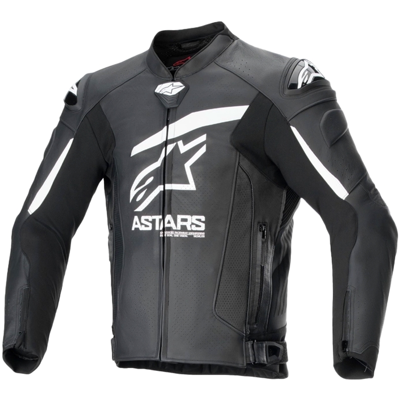 Alpinestars GP plus R 4 Airflow zwart-wit leren motorjas
