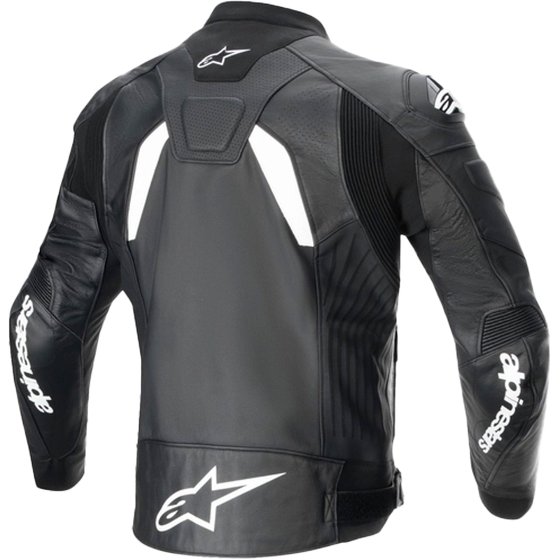 Alpinestars GP plus R 4 Airflow zwart-wit leren motorjas