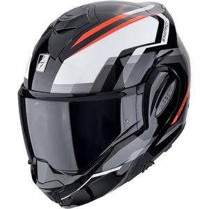 Opvouwbare motorhelm Scorpion EXO-TECH EVO FURIO zwart-rood
