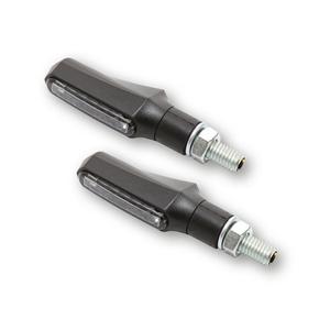 Motorfiets richtingaanwijzers Highsider Smart Shorty Fin 3in1 zwart