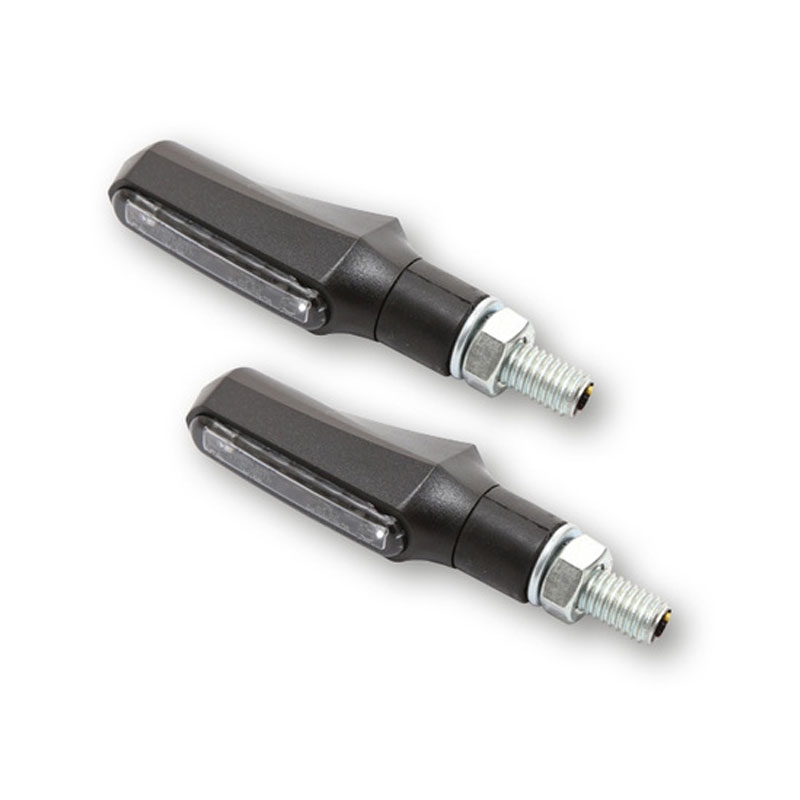 Motorfiets richtingaanwijzers Highsider Smart Shorty Fin 3in1 zwart