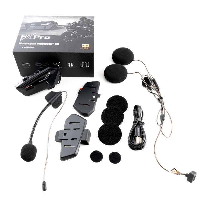 Bluetooth intercom FreedConn FX PRO Mesh MotoZem zwart