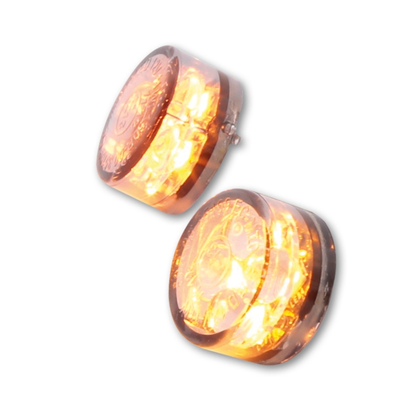 Motorfiets richtingaanwijzers Highsider Smart Module Zestien LED 3in1 rookgrijs