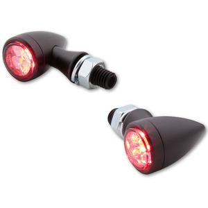 Motorfiets richtingaanwijzers Highsider Smart Sixteen Bullet LED 3in1 rookgrijs