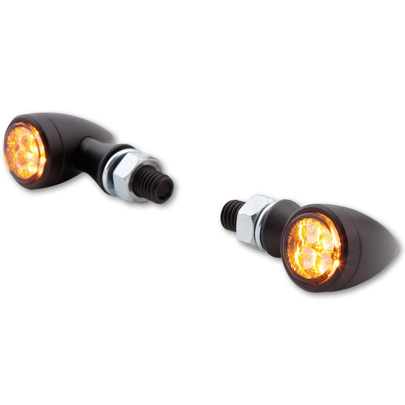 Motorfiets richtingaanwijzers Highsider Smart Sixteen Bullet LED 3in1 rookgrijs