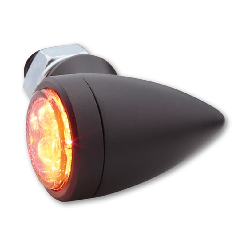 Motorfiets richtingaanwijzers Highsider Smart Sixteen Bullet LED 3in1 rookgrijs