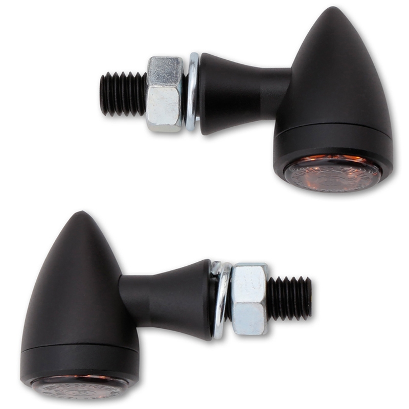 Motorfiets richtingaanwijzers Highsider Smart Sixteen Bullet LED 3in1 rookgrijs