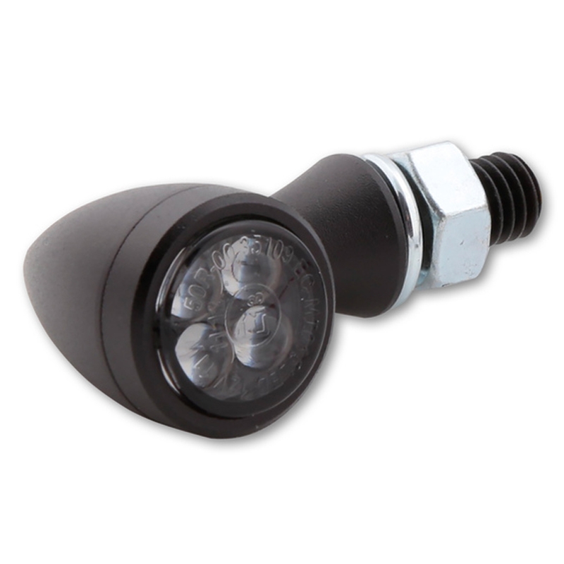 Motorfiets richtingaanwijzers Highsider Smart Sixteen Bullet LED 3in1 rookgrijs