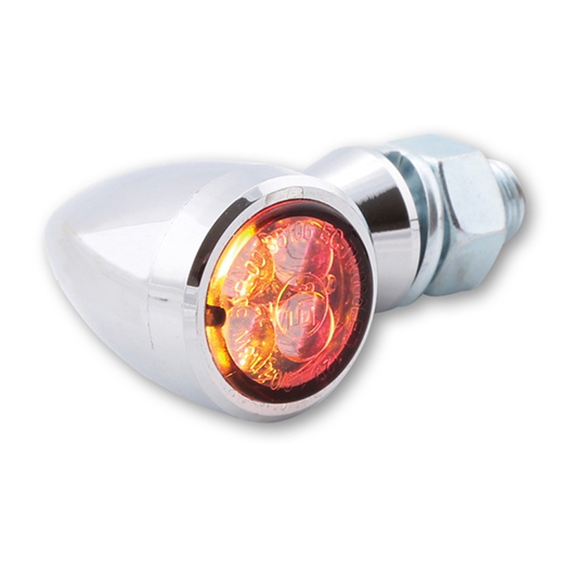 Motorfiets richtingaanwijzers Highsider Smart Sixteen Bullet LED 3in1 chroom