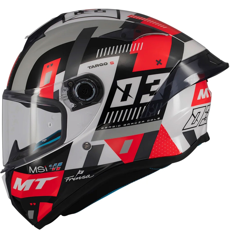 Integraal motorhelm MT Targo S SERGIO GARCIA zwart-grijs-rood