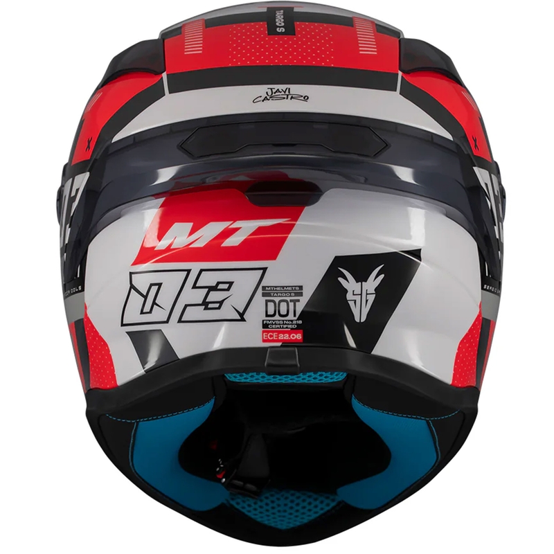 Integraal motorhelm MT Targo S SERGIO GARCIA zwart-grijs-rood