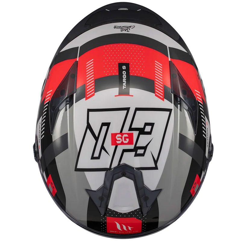 Integraal motorhelm MT Targo S SERGIO GARCIA zwart-grijs-rood