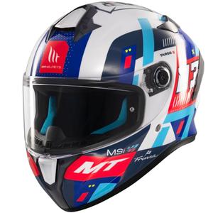 Integraal motorhelm MT Targo S SERGIO GARCIA blauw-rood-wit