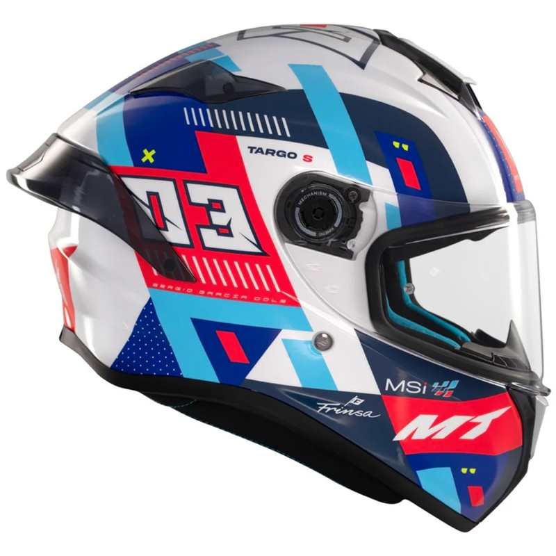 MT Targo S integraal motorhelm SERGIO GARCIA blauw-rood-wit