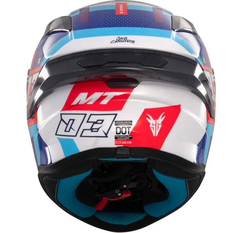 MT Targo S integraal motorhelm SERGIO GARCIA blauw-rood-wit