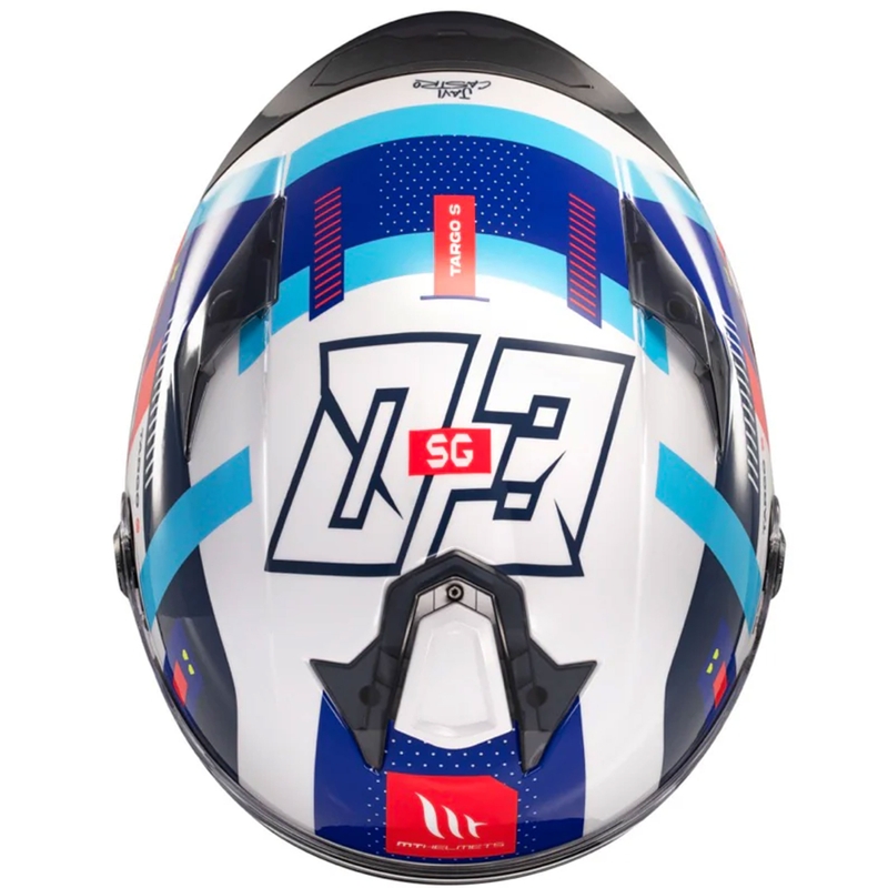 MT Targo S integraal motorhelm SERGIO GARCIA blauw-rood-wit