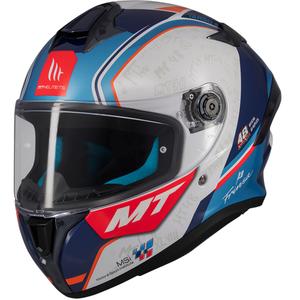 Integraal motorhelm MT Targo S Ortola blauw-wit