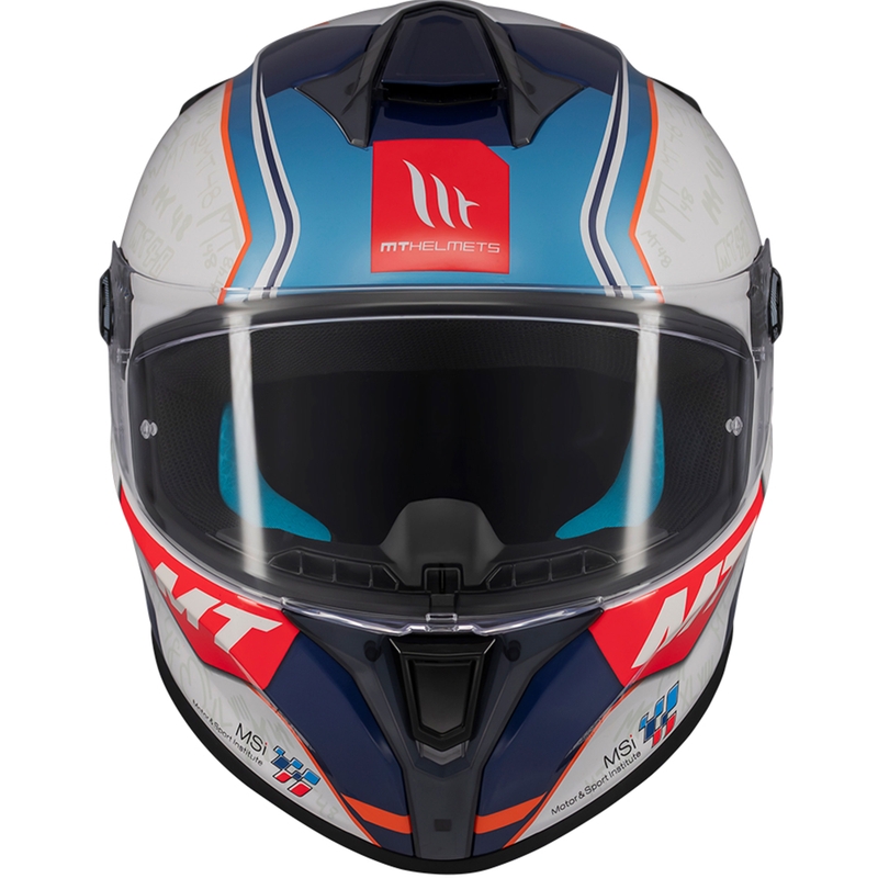 Integraal motorhelm MT Targo S Ortola blauw-wit
