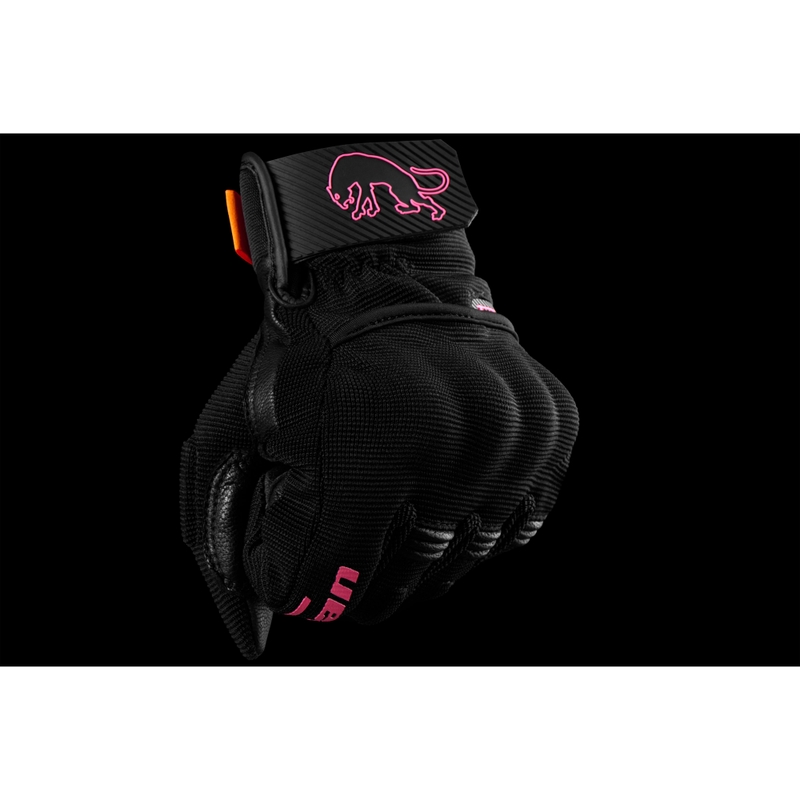 Furygan Jet Lady D3O® Evo dames motorhandschoenen zwart-roze