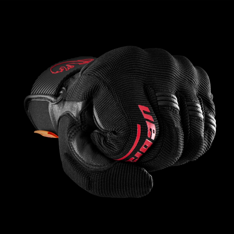 Furygan Jet D3O Evo motorhandschoenen zwart-rood