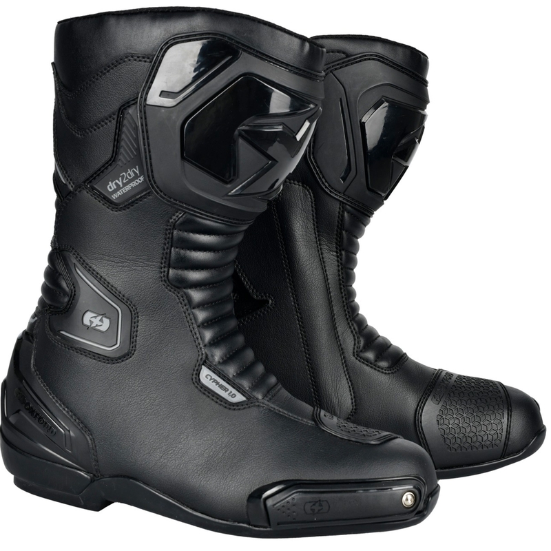 Oxford Cypher 1.0 D2D Motorlaarzen Zwart