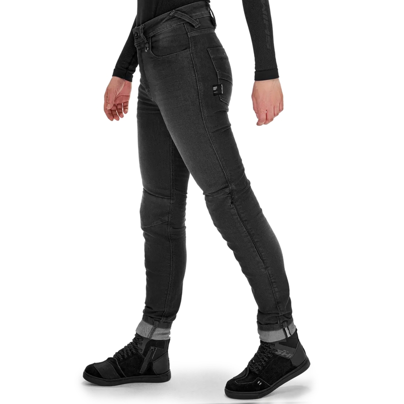 Dames motorjeans Shima Ridge zwart