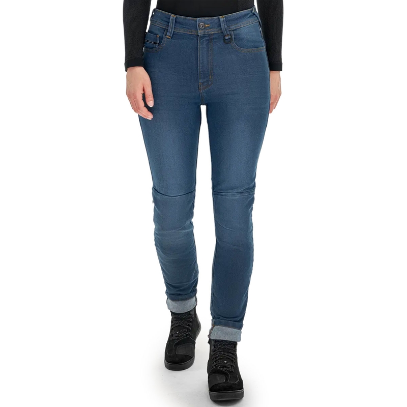 Shima Ridge dames motorjeans verlengd blauw