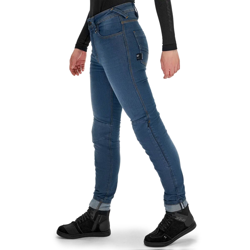 Shima Ridge dames motorjeans verlengd blauw
