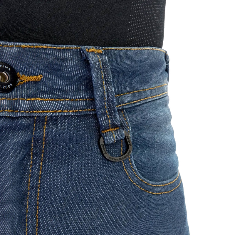 Shima Ridge dames motorjeans verlengd blauw