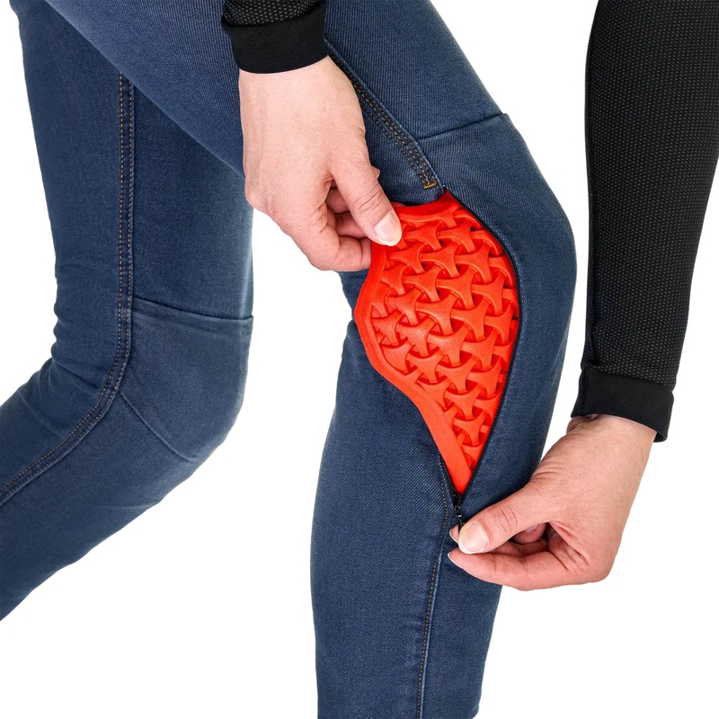 Shima Ridge dames motorjeans verlengd blauw