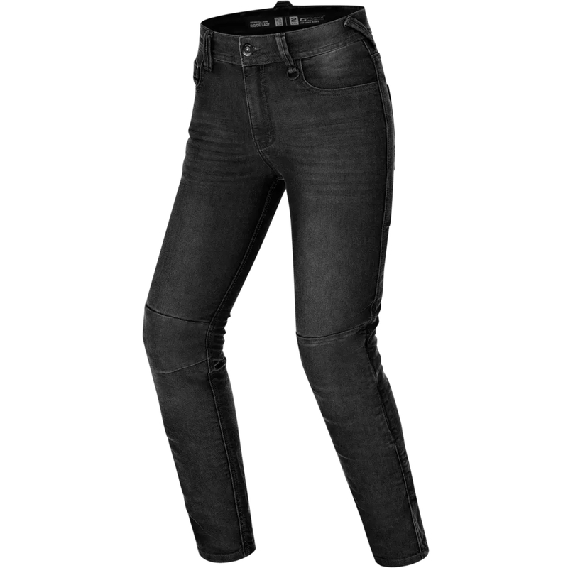 Shima Ridge dames motorjeans verlengd zwart