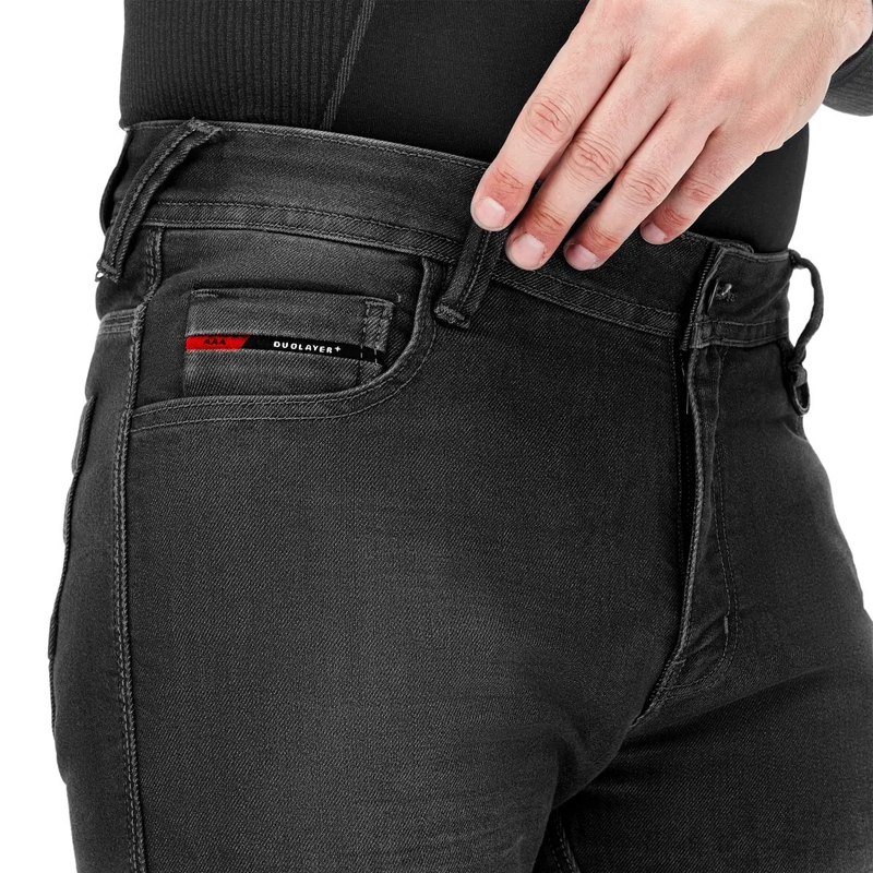 Shima Ridge extended motorjeans zwart