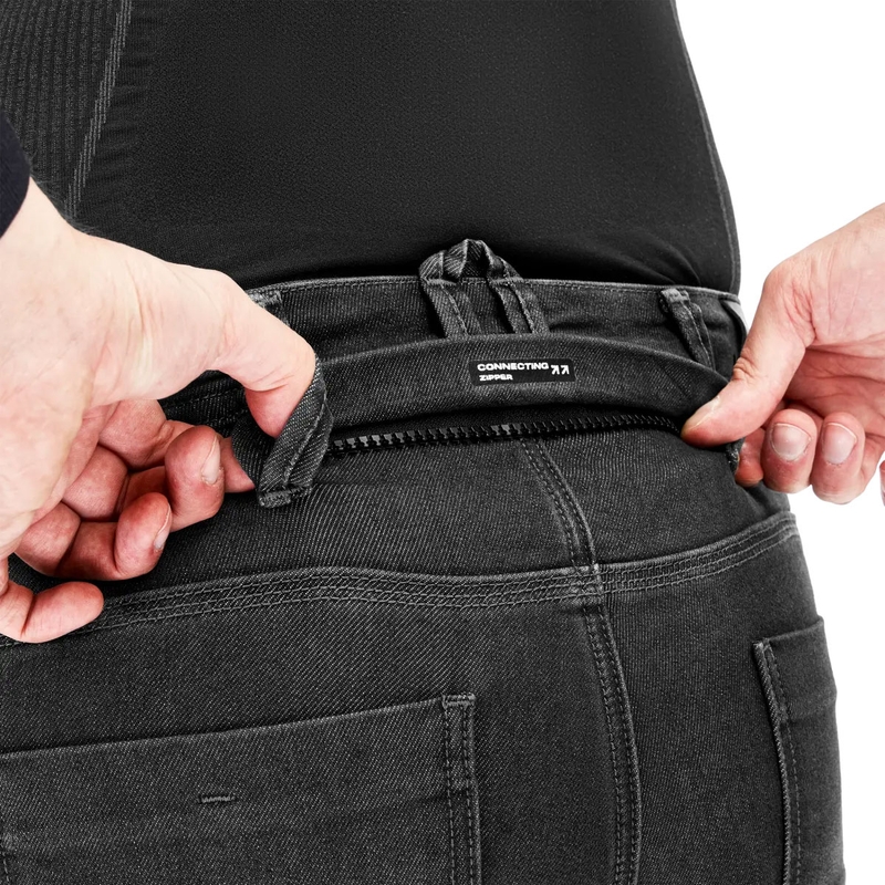 Shima Ridge extended motorjeans zwart