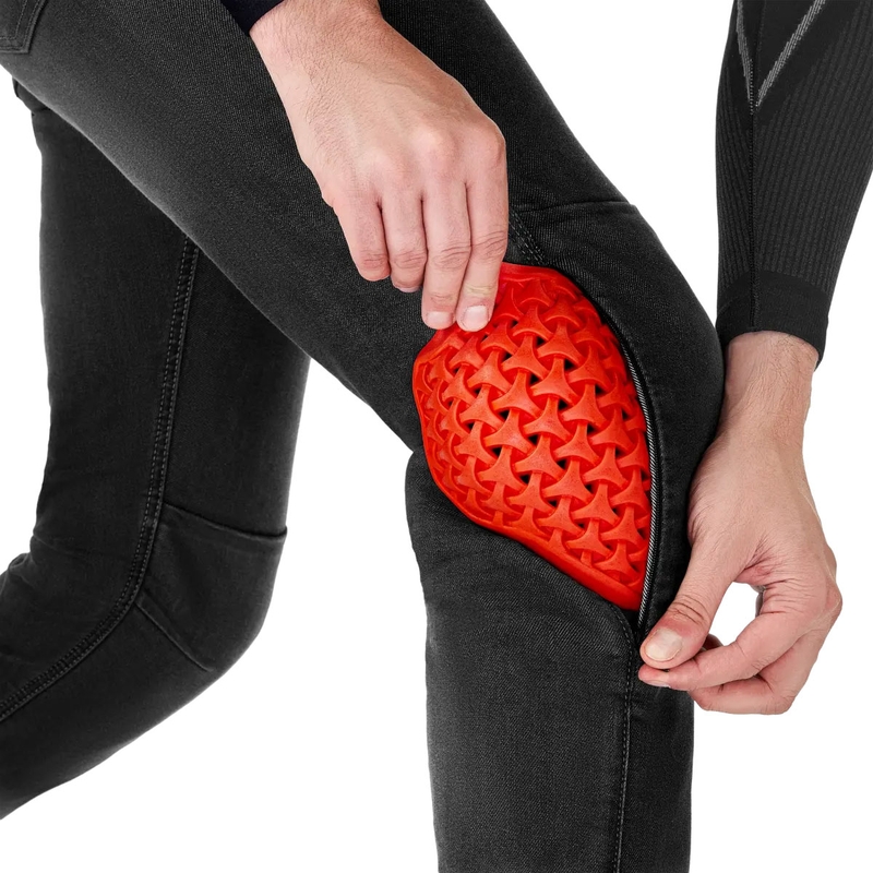 Shima Ridge extended motorjeans zwart