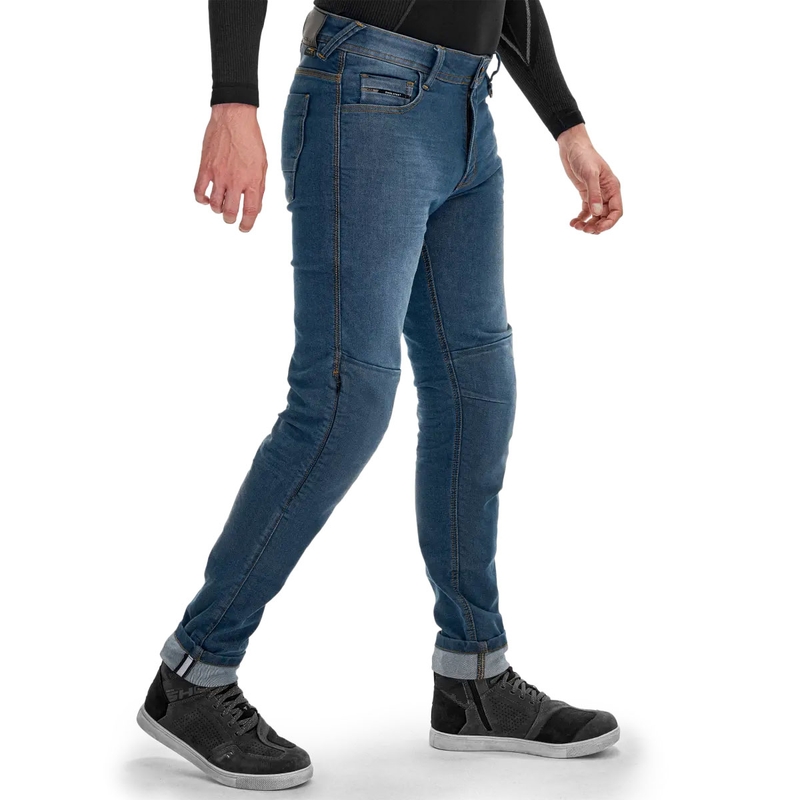 Shima Ridge Verlengde Biker Jeans Blauw