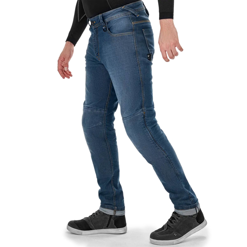 Shima Ridge Verlengde Biker Jeans Blauw