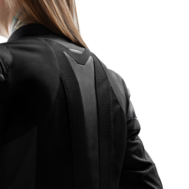 Dames motorjack Rebelhorn Hiflow V zwart